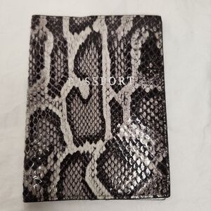 Python Leather Passport Holder